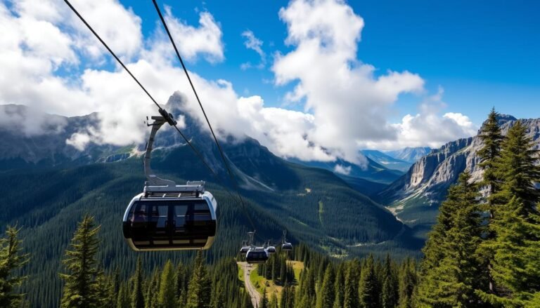 Gondola ride to the summit of Sulphur Mountain