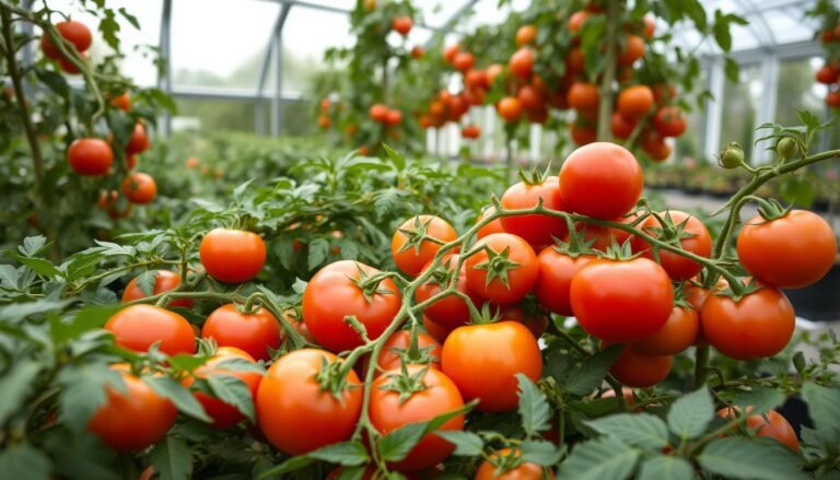 Organic fresh tomatoes and geyser visit in iceland