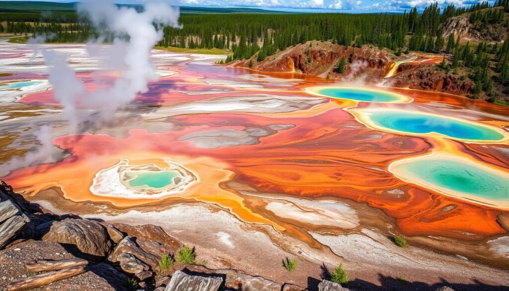 Yellowstone geothermal features